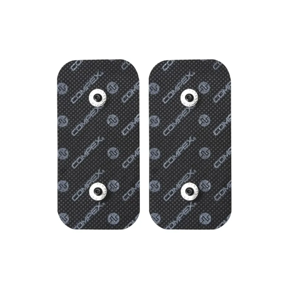 Compex ηλεκτρόδια 50x100mm 2 snaps ορθογώνια