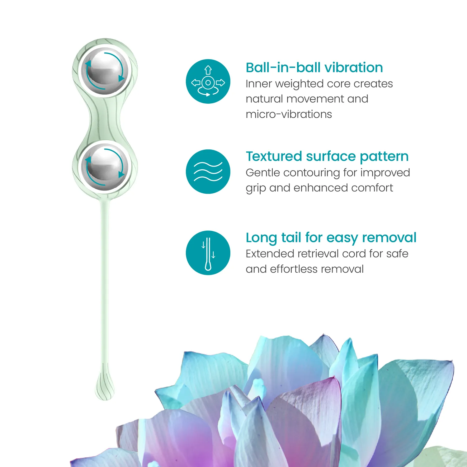 TensCare Fleur80 Μπαλάκια Kegel ενεργητικής τόνωσης