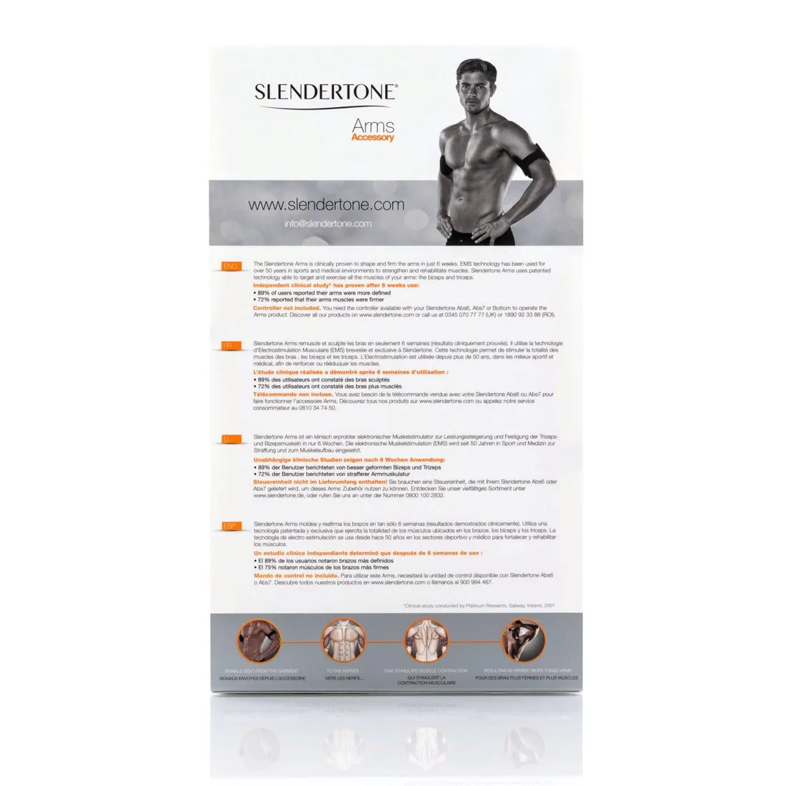 Slendertone Arms μανίκια χεριών ανδρικά χωρίς κοντρόλ