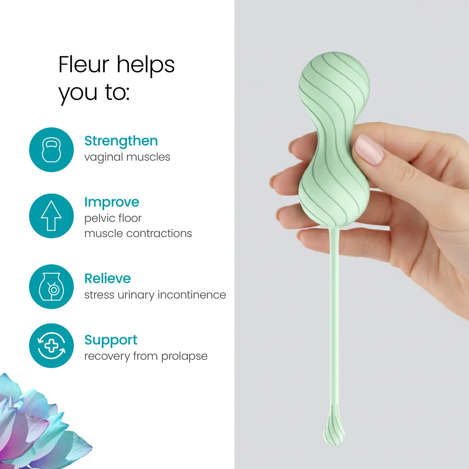 TensCare Fleur80 Μπαλάκια Kegel ενεργητικής τόνωσης
