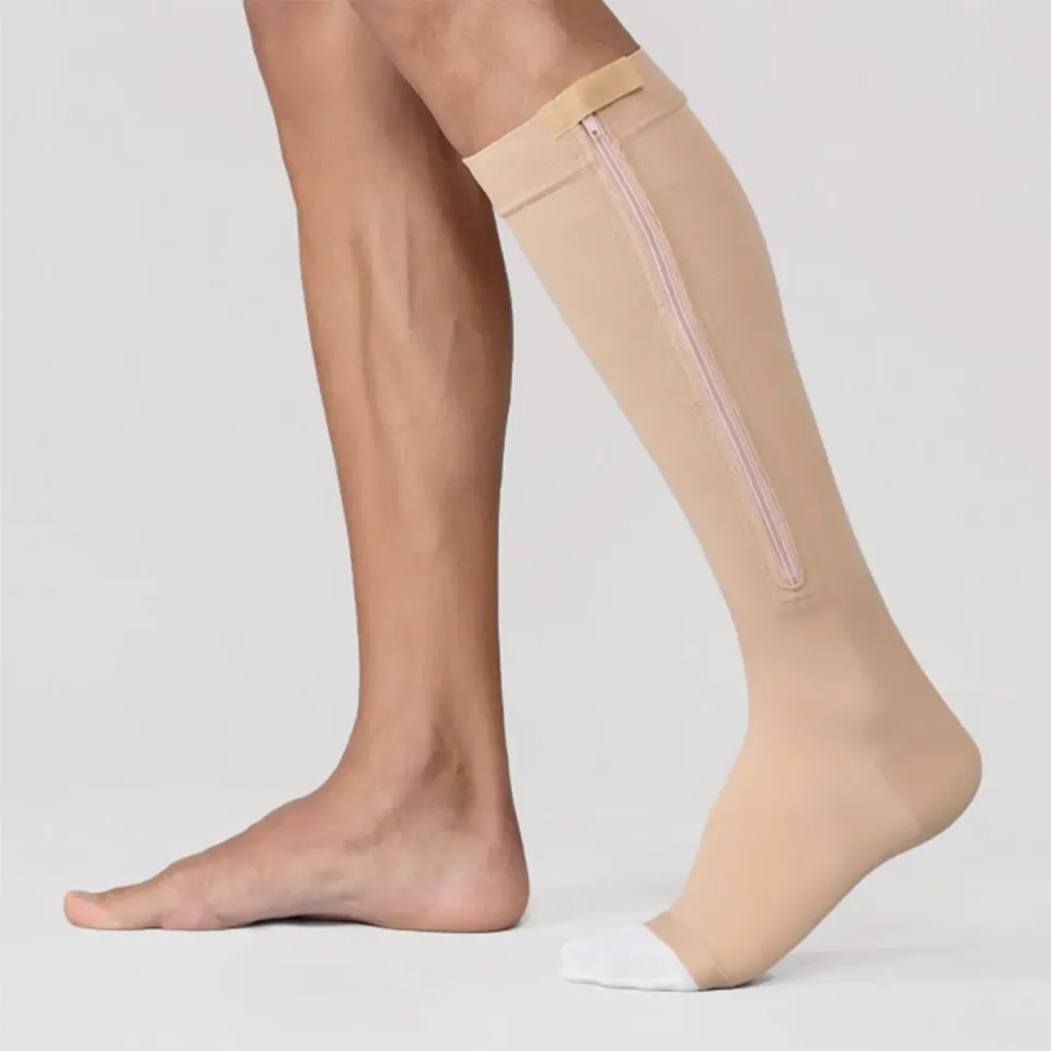 Varisan Ulcer Kit Zippered κάλτσα κάτω γόνατος για έλκη