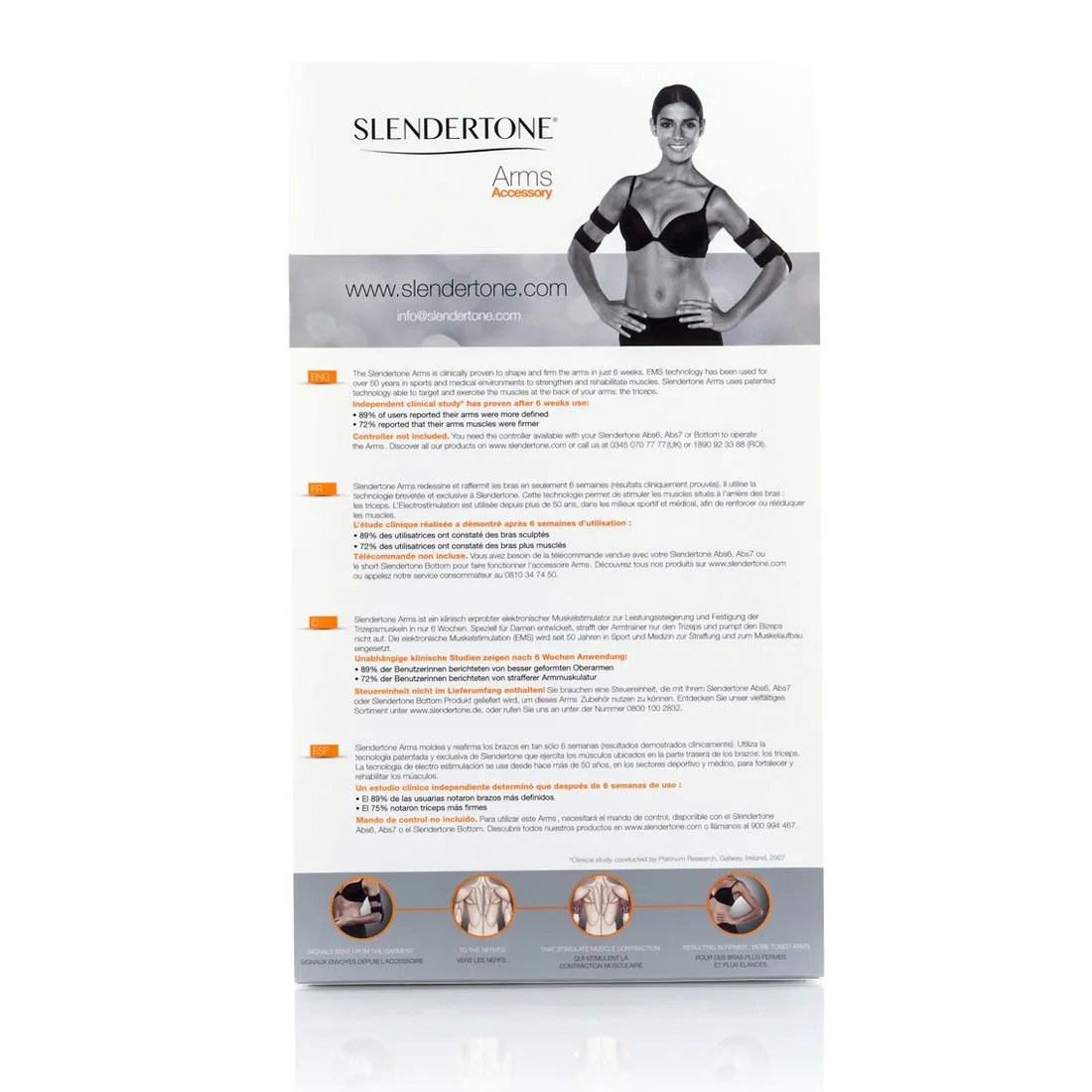 Slendertone Arms Women συσκευή μπράτσων EMS χωρίς χειριστήριο