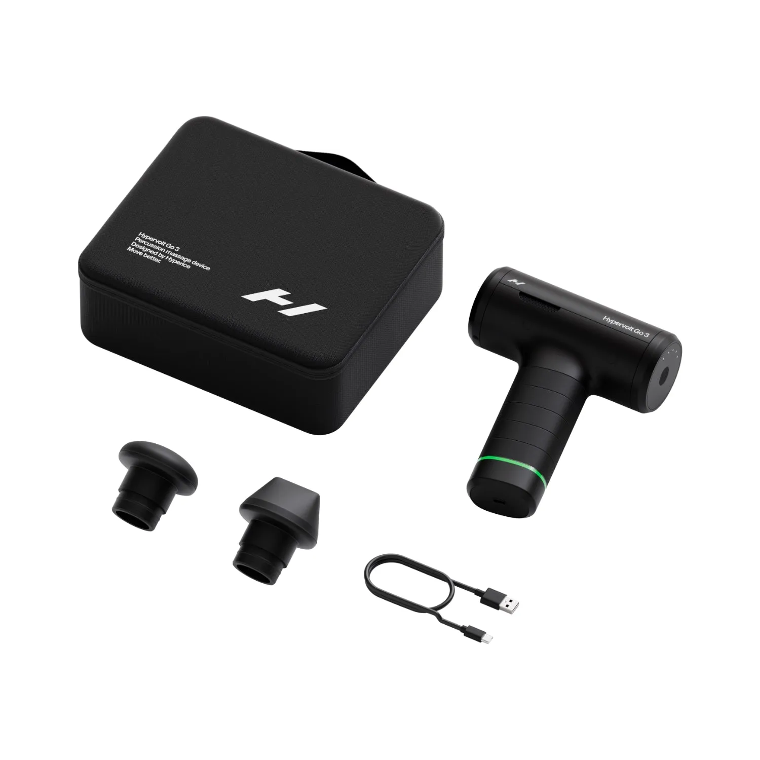 Hyperice Hypervolt Go 3 πιστόλι μασάζ 700γρ 5 ταχύτητες