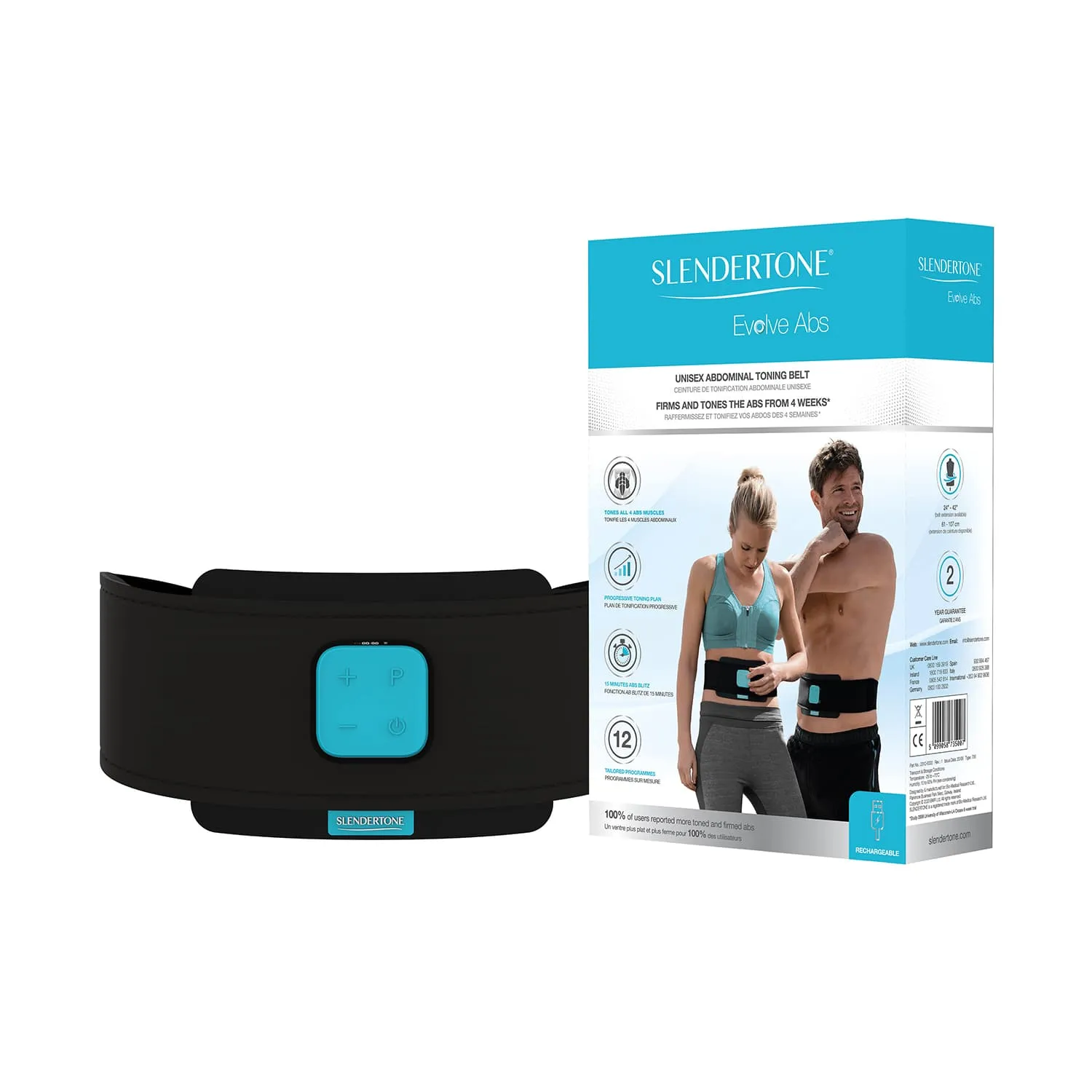 Slendertone Evolve Abs ζώνη κοιλιακών 12 προγραμμάτων