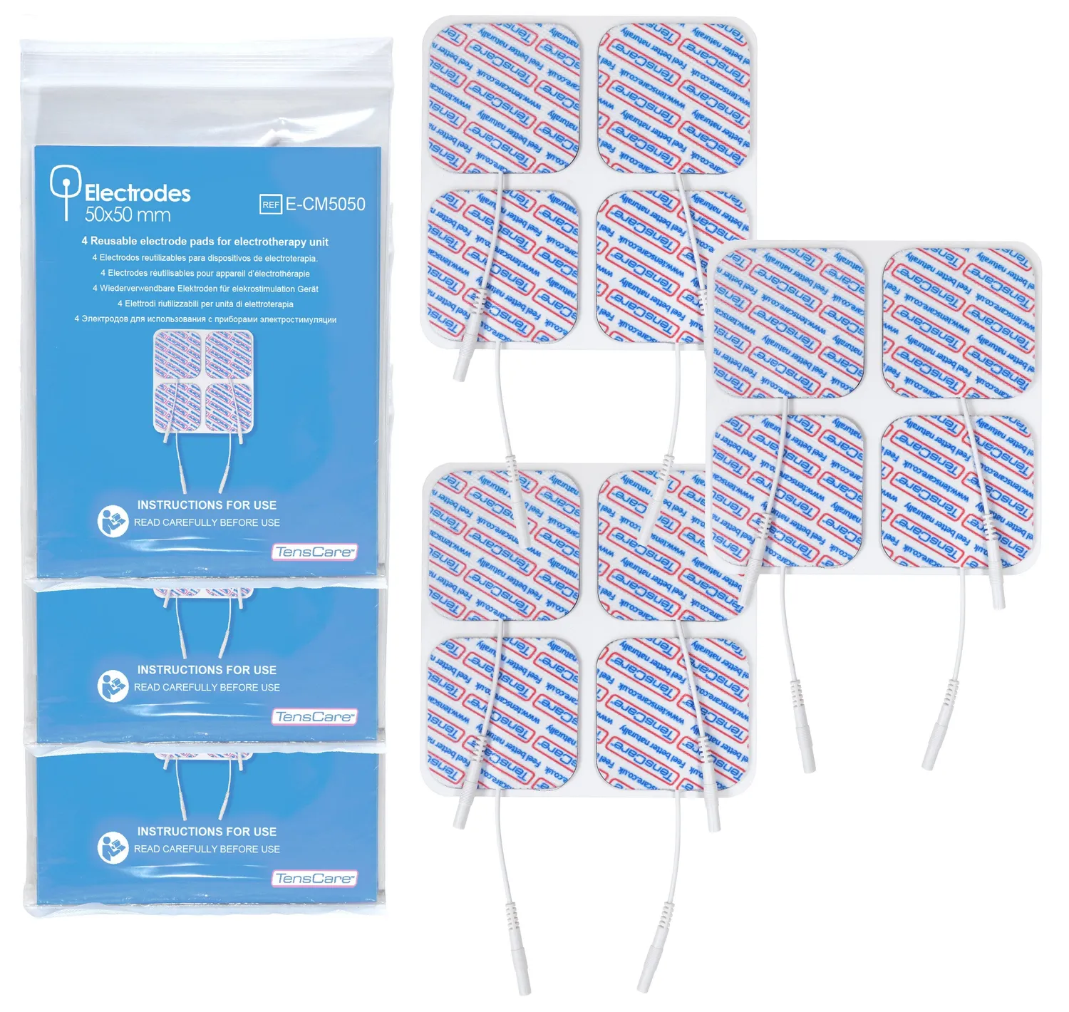 Tenscare E-CM5050 ηλεκτρόδια TENS 50x50mm 4τμχ