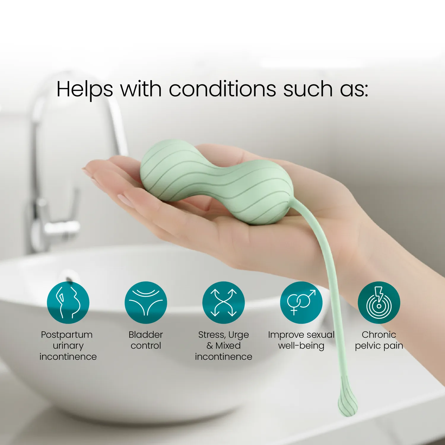 TensCare Fleur80 Μπαλάκια Kegel ενεργητικής τόνωσης