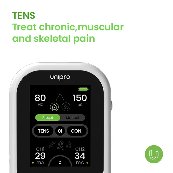 Tenscare Unipro συσκευή φυσικοθεραπείας TENS EMS 4 σε 1