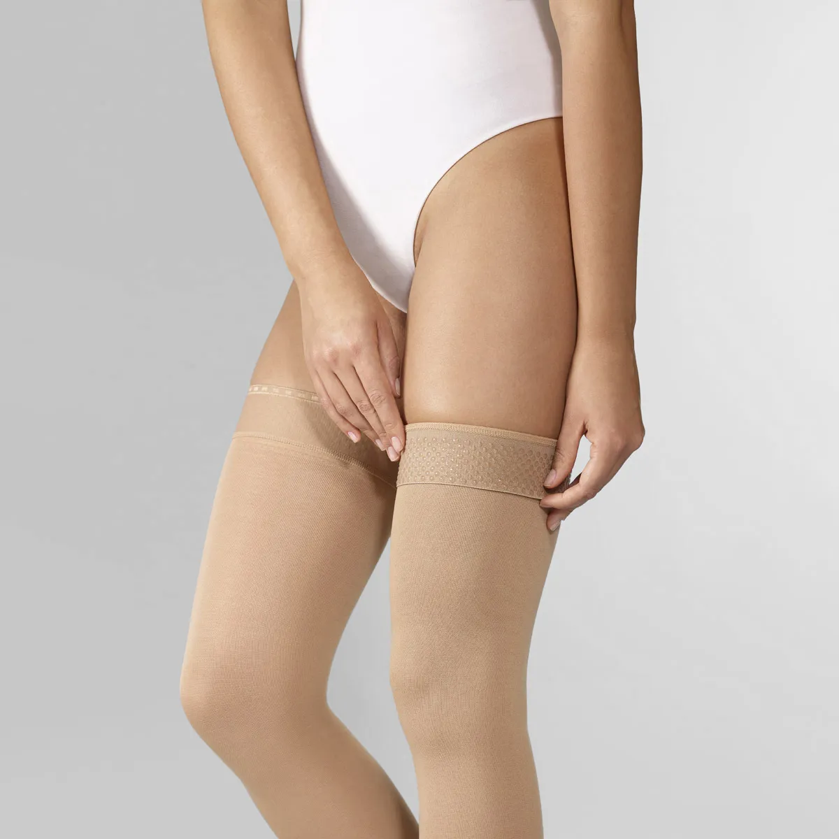 Varisan Fashion κάλτσα μηρού με σιλικόνη διαφανής microfibre