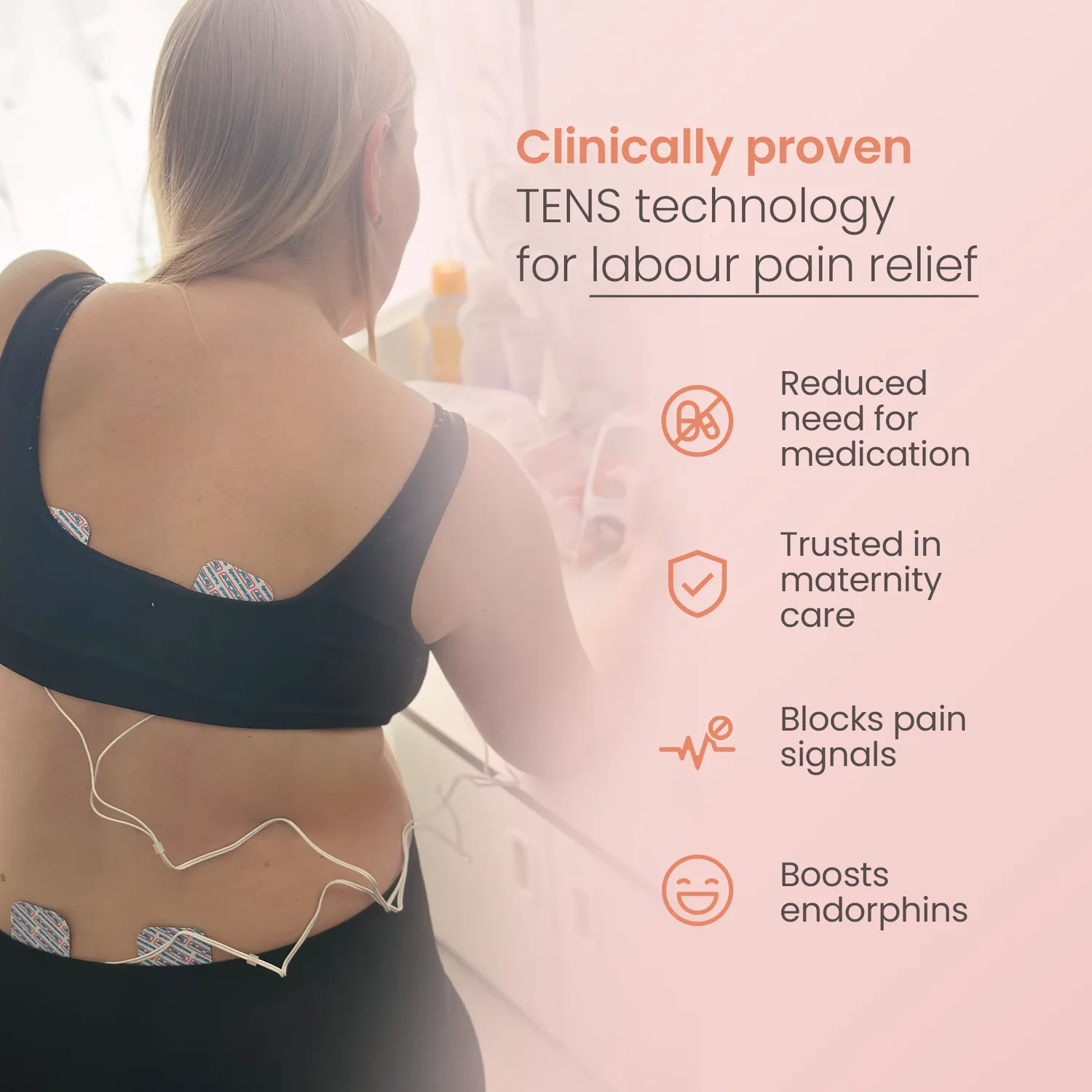 Tenscare Perfect mama+ συσκευή TENS τοκετού με timer