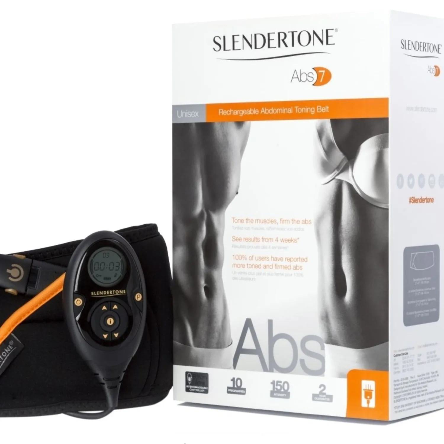 Slendertone Abs7 ζώνη κοιλιακών επαναφορτιζόμενη