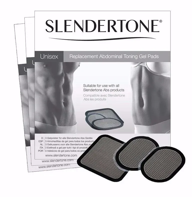 Slendertone Abs αυτοκόλλητα τζελ ζώνης κοιλιακών 3 τεμαχίων