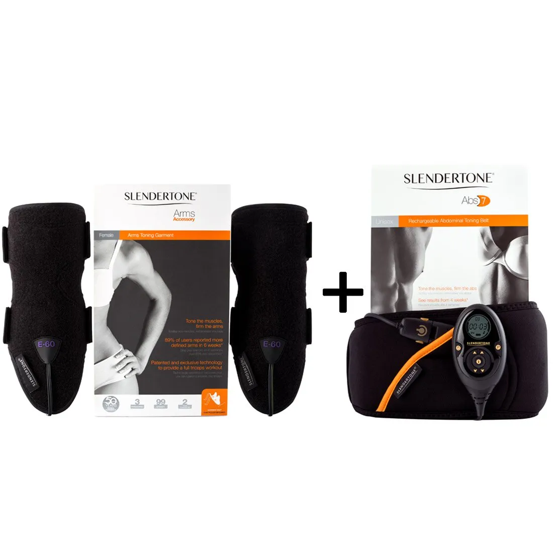 Slendertone Abs7 & Arms Women σετ ζώνης κοιλιακών EMS 2 τεμαχίων
