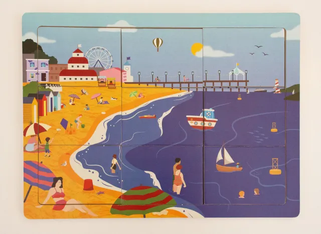 Tenscare Sentimental Seaside ξύλινο παζλ 9 τεμαχίων για άνοια