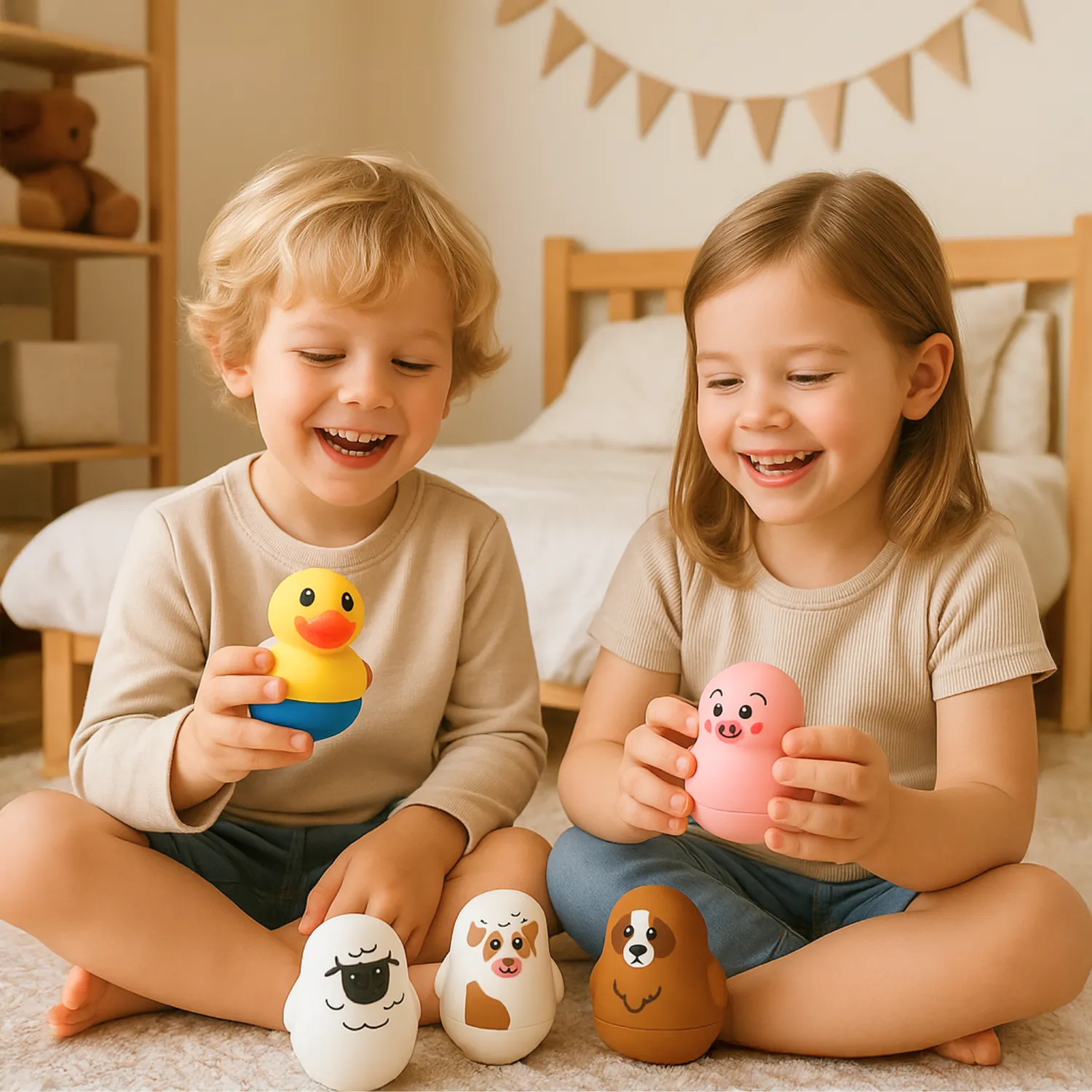 Tenscare Farm Friends παιχνίδια μπάνιου θερμόμετρο 5 τεμάχια